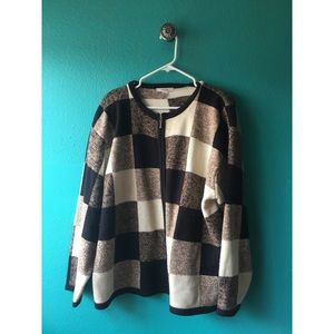CHECKERD CARDIGAN